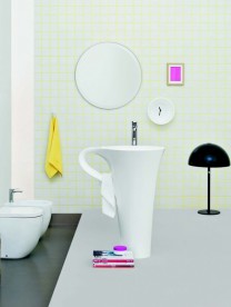 Раковина для ванной ArtCeram Cup напольная 69х50 см белый глянцевый OSL004 01;00