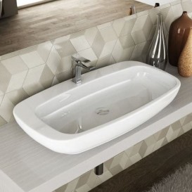 Раковина для ванної ArtCeram Dial 90х48,5 см білий глянсовий DAL004 01; 00