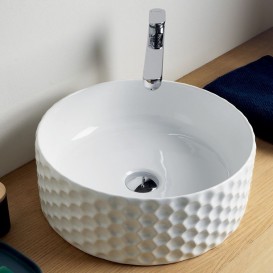 Раковина для ванной ArtCeram Esagono Ø40 см белый глянцевый OSL013 01;00