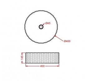 Раковина для ванной ArtCeram Esagono Ø40 см белый глянцевый OSL013 01;00