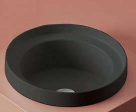 Раковина для ванной ArtCeram Fuori Scala Ø 40 см керамика черный матовый TFL032 17;00