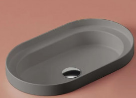 Раковина для ванной ArtCeram Fuori Scala 58,3х36,3 см керамика серо-синий (denim) TFL033 37;00