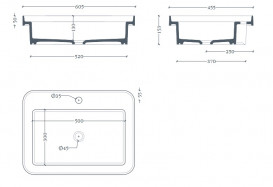 Раковина для ванной ArtCeram Fuori Scala 60,5х45,5 см керамика оранжевый TFL034 13;00