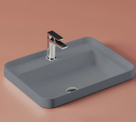 Раковина для ванной ArtCeram Fuori Scala 60,5х45,5 см керамика серо-синий (denim) TFL034 37;00