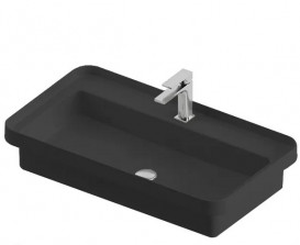 Раковина для ванной ArtCeram Fuori Scala 80,5х45,5 см керамика черный матовый TFL035 17;00