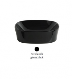 Раковина для ванной ArtCeram Ghost 42х42 см чёрный глянцевый GHL001 03;00