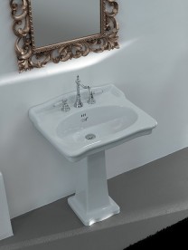 Раковина для ванной ArtCeram Hermitage 68х55 см белый глянцевый HEL002 01;00