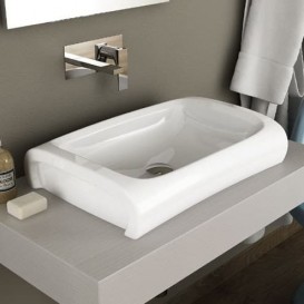 Раковина для ванної ArtCeram Hi-Line 65х51,5 см білий глянсовий HIL002 01; 00