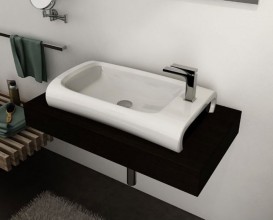 Раковина для ванной ArtCeram Hi-Line 70х41 см белый глянцевый HIL003 01;00