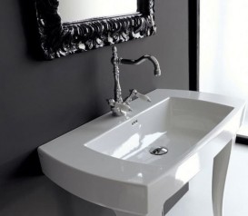 Раковина для ванної ArtCeram Jazz 91,5х48 см білий глянсовий JZL001 01; 00