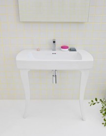 Раковина для ванної ArtCeram Jazz 91,5х48 см білий глянсовий JZL001 01; 00