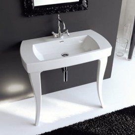 Раковина для ванної ArtCeram Jazz 91,5х48 см білий глянсовий JZL001 01; 00