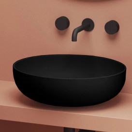 Раковина для ванной ArtCeram Jolie Ø50 см керамика черный матовый JOL001 17;00