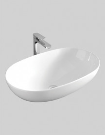 Раковина для ванної кімнати ArtCeram La Ciotola 70х44 см кераміка білий LCL002 01;00
