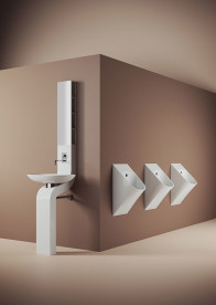 Раковина для ванной ArtCeram La Fontana 60х42 см с колонной керамика белый LFA006 05