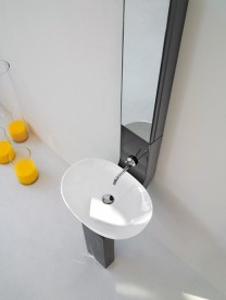 Раковина для ванной ArtCeram La Fontana 60х42 см белый глянцевый LFL001 01;00