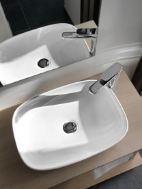 Раковина для ванной ArtCeram La Fontana 55х40 см белый глянцевый LFL006 01;00