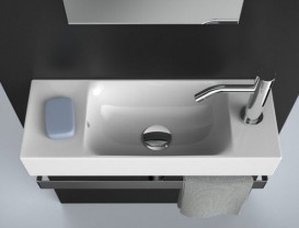 Раковина для ванної ArtCeram Lavamani Brick 54х20 см білий глянсовий LML002 01; 00