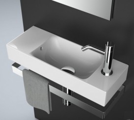 Раковина для ванної ArtCeram Lavamani Brick 54х20 см білий глянсовий LML002 01; 00