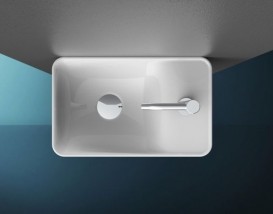 Раковина для ванної ArtCeram Lavamani Savon 45х27,5 см білий глянсовий LML003 01; 00