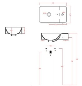 Раковина для ванной ArtCeram Lavamani Savon 45х27,5 см белый глянцевый LML003 01;00