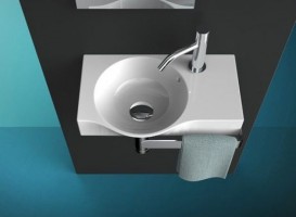 Раковина для ванной ArtCeram Lavamani Union 43х27 см белый глянцевый LML001 01;00