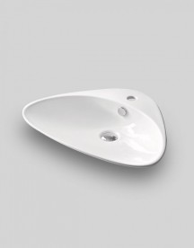 Раковина для ванної ArtCeram Plettro 60х44 см білий глянсовий PTL001 01; 00