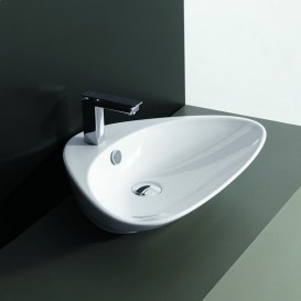 Раковина для ванної ArtCeram Plettro 60х44 см білий глянсовий PTL001 01; 00