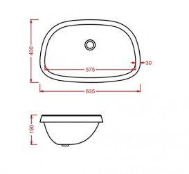 Раковина для ванної ArtCeram Plettro 63,5х40 см білий глянсовий PTL004 01; 00