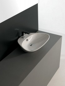 Раковина для ванної ArtCeram Plettro Quadro 59х44,5 см білий глянсовий PTL002 01; 00