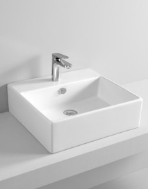 Раковина для ванной ArtCeram Quadro 65х48 см белый глянцевый QUL003 01;00