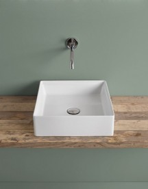 Раковина для ванной ArtCeram Scalino 38х38 см белый глянцевый SCL001 01;00