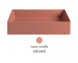 Раковина для ванної ArtCeram Scalino 38х38 см червоний корал SCL001 14; 00