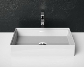 Раковина для ванної ArtCeram Scalino 55х38 см білий матовий SCL002 05; 00