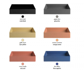 Раковина для ванної ArtCeram Scalino 55х38 см санфарфор синій SCL002 16; 00