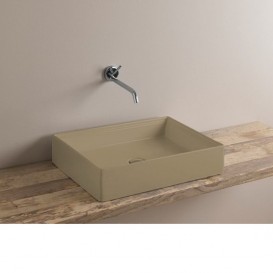 Раковина для ванної ArtCeram Scalino 55х38 см санфарфор кавовий SCL002 23; 00