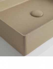 Раковина для ванной ArtCeram Scalino 75х38 см санфарфор кремовый SCL004 22;00