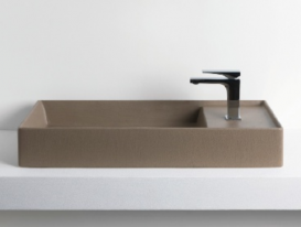 Раковина для ванної ArtCeram Scalino 75х38 см санфарфор кавовий SCL004 23; 00
