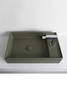 Раковина для ванної ArtCeram Scalino 75х38 см санфарфор болотний SCL004 24; 00