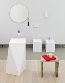 Раковина для ванной ArtCeram Sharp 39х52 см белый глянцевый OSL008 01;00