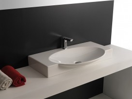 Раковина для ванної ArtCeram Swing 85х48 см білий глянсовий SWL001 01; 00