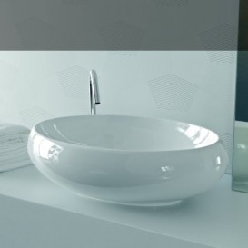 Раковина для ванной ArtCeram Tao 60х40 см санфарфор белый глянцевый TOL002 01;00