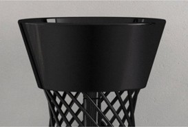 Раковина для ванной ArtCeram Wire Ø 43 см санфарфор чёрный глянцевый WIL001 03;00