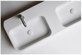 Раковина для ванной Axa Cosa 120х45 см керамика белый глянцевый 8650001