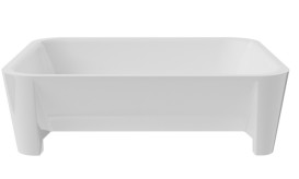 Раковина для ванной Besco Assos 40х50х15 см Mineral DuraBe белый матовый #UMMB-A-NB