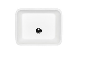 Раковина для ванної Besco Assos 40х50х85 см підлогова Mineral DuraBe білий глянсовий #UMD-A-WO