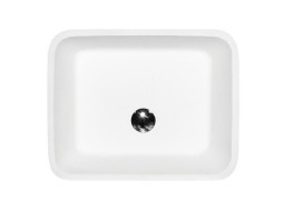 Раковина для ванної Besco Assos Glam 40х50х15 см Mineral DuraBe графіт #UMD-A-NBG