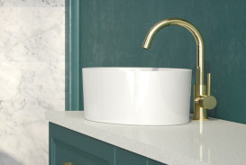 Раковина для ванной Besco Uniqa 32х46х17 см Mineral DuraBe белый глянцевый #UMD-U-NB