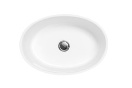 Раковина для ванной Besco Uniqa 32х46х84 см напольная Mineral DuraBe белый глянцевый #UMD-U-WO