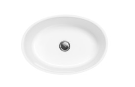 Раковина для ванной Besco Uniqa 32х46х84 см напольная Mineral DuraBe белый матовый #UMMB-U-WOW